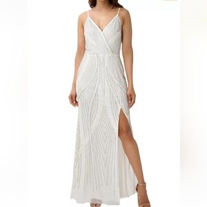 Adrianna Papell beaded gown - ivory